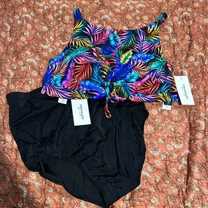 NWT Swimsuits for All Trendy Bikini - 18W